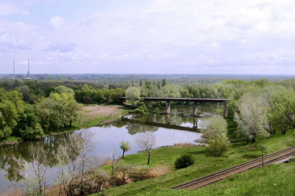 Мост между Лисичанском и Северодонецком