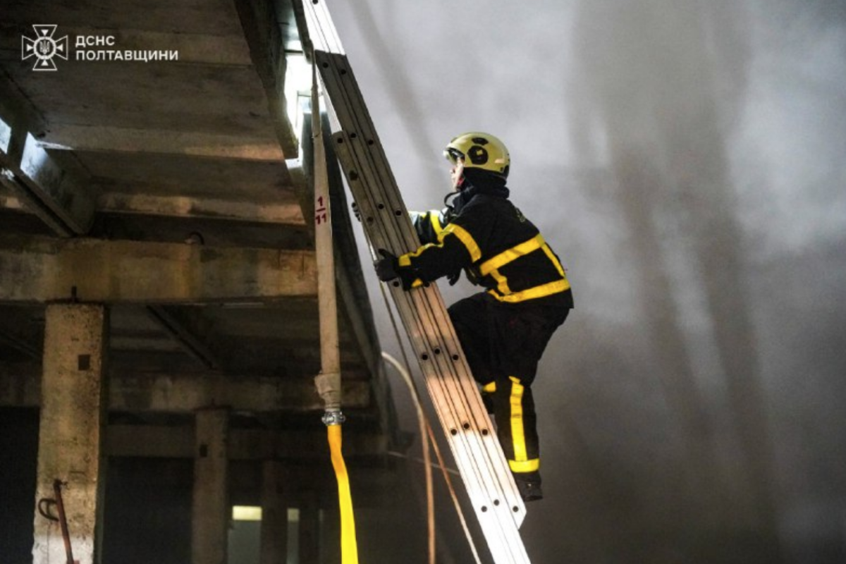 Удар БПЛА по Полтаве