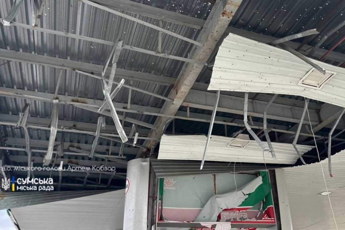 Удар по АЗС у Сумах