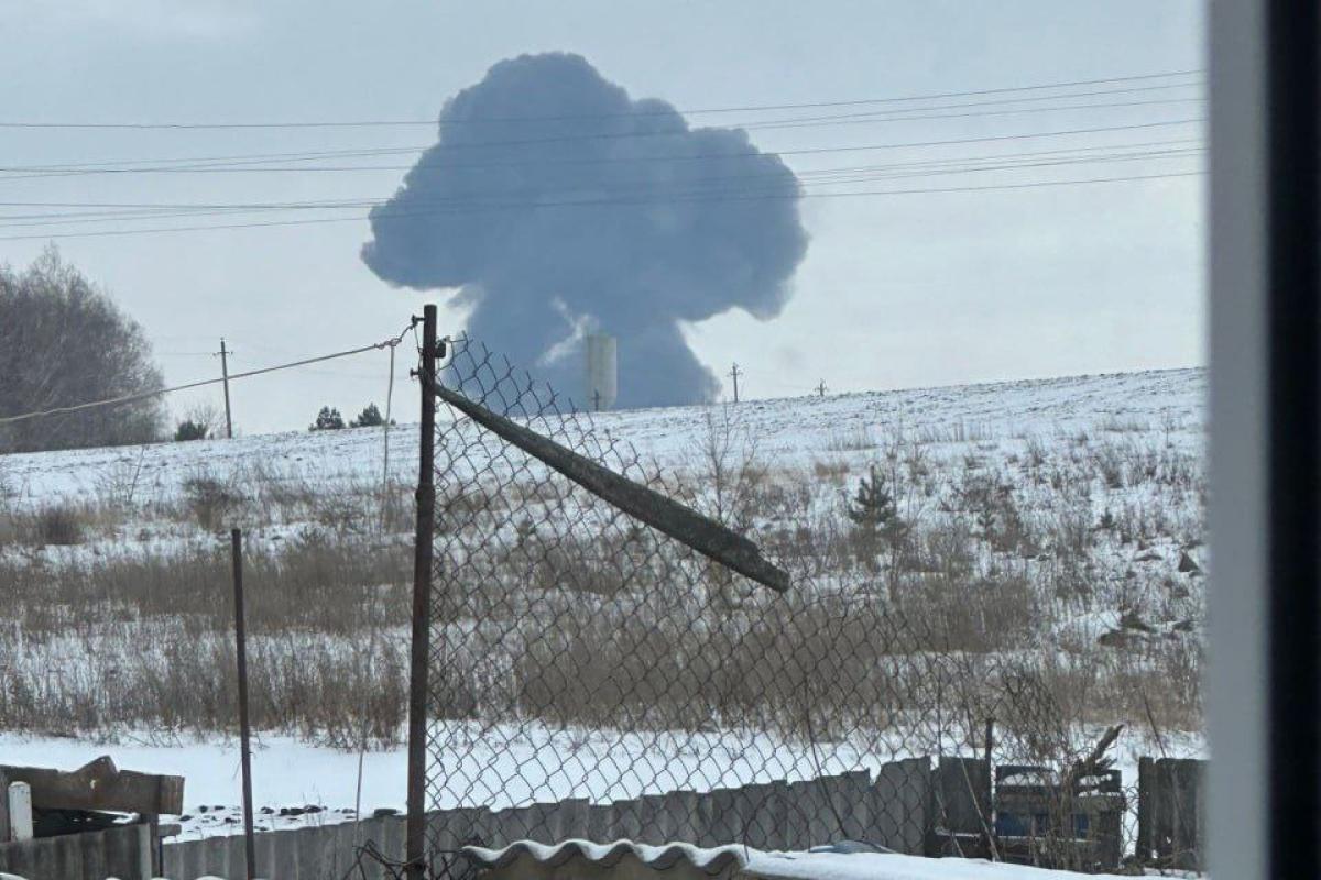 Под Белгородом упал военный самолет Ил-76: что известно
