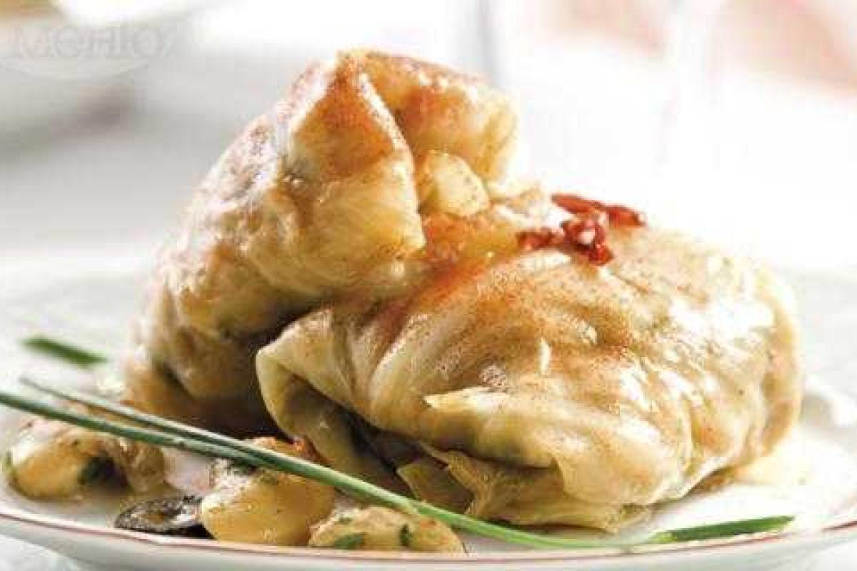 Голубцы с фасолью и грибами Голубцы с фасолью и грибами