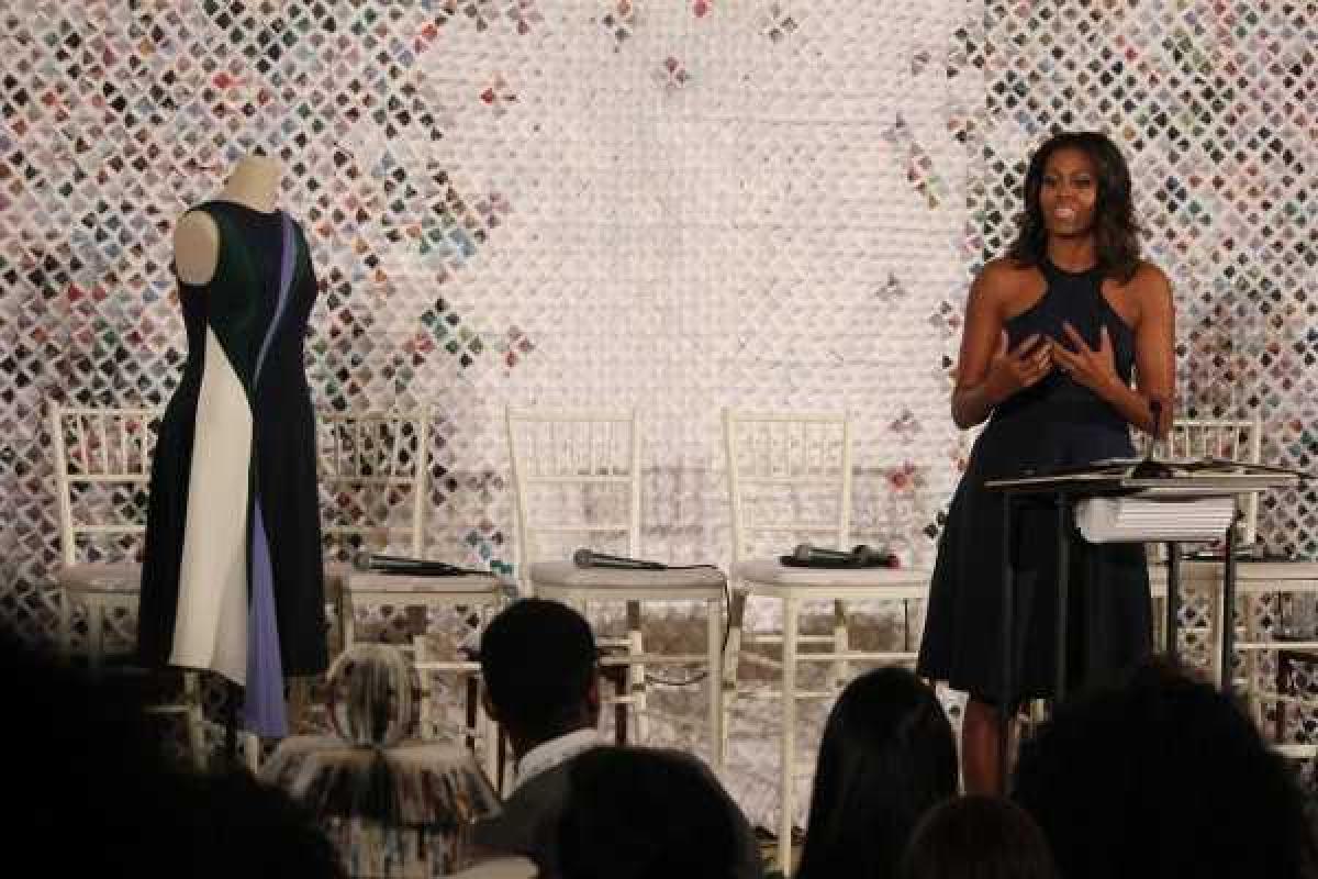 Мишель Обама одела платье украинского дизайнера