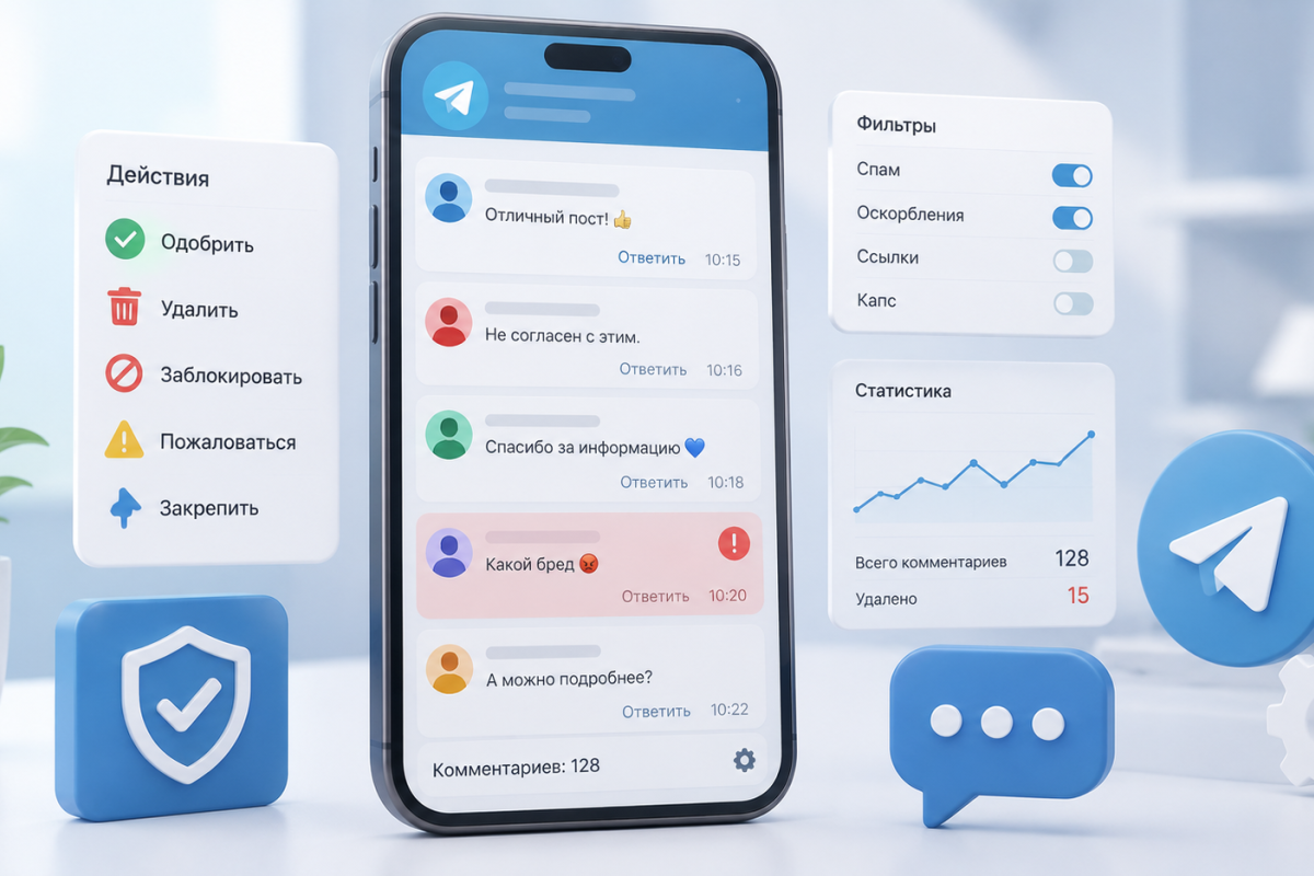 Как правильно модерировать комментарии в Telegram-канале: полное руководство по управлению комьюнити Телеграм