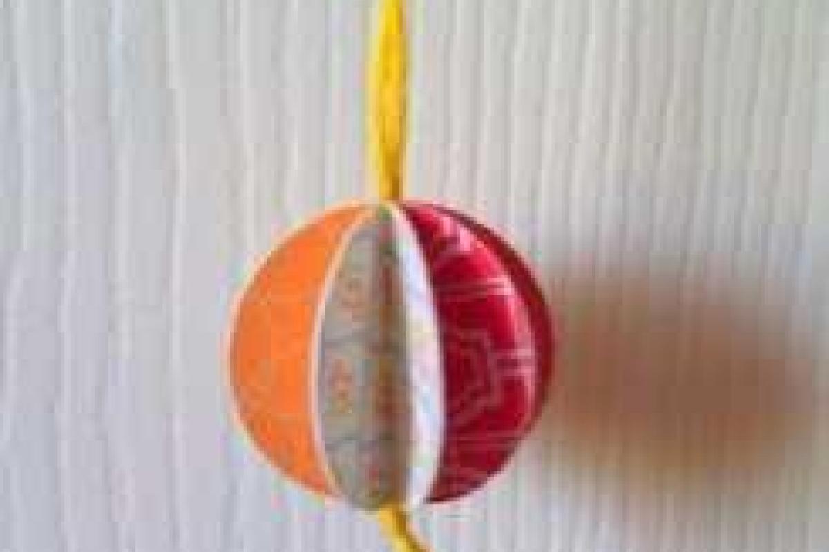 Бумажные ёлочные шарики. Часть 2