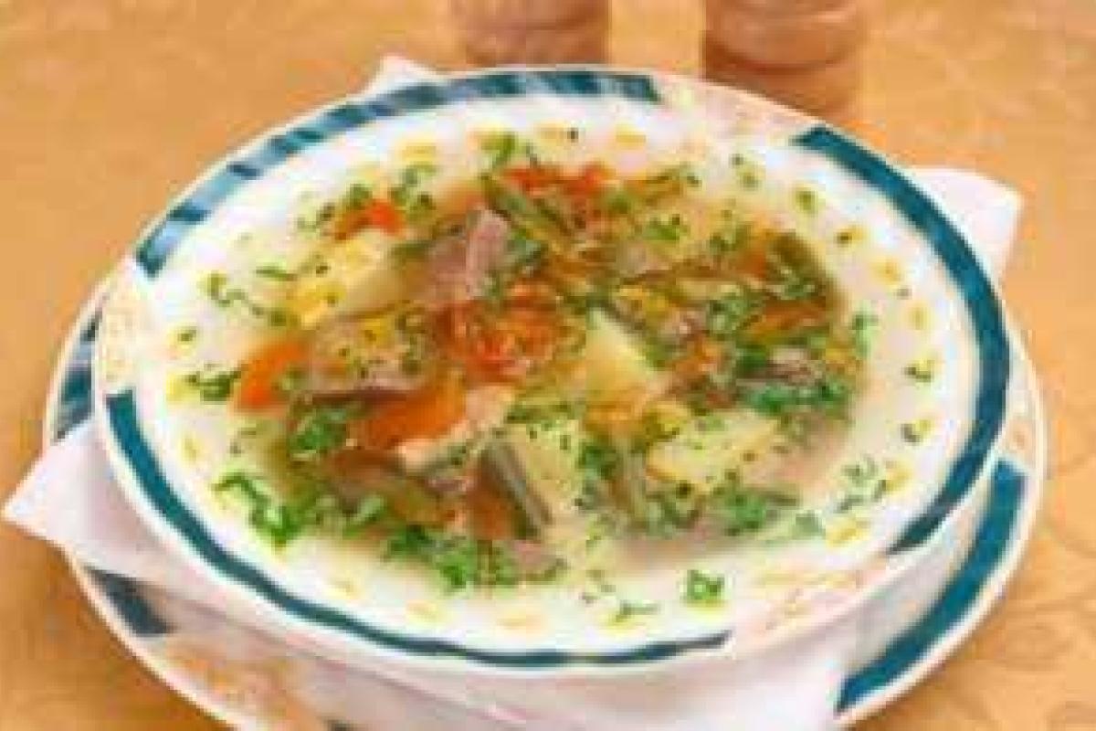 Мясной суп со стручковой фасолью Мясной суп со стручковой фасолью