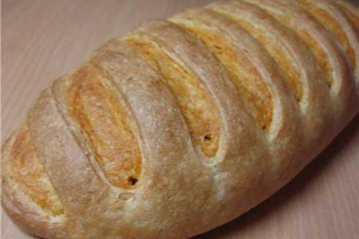 Домашний хлеб с томатной пастой Домашний хлеб с томатной пастой