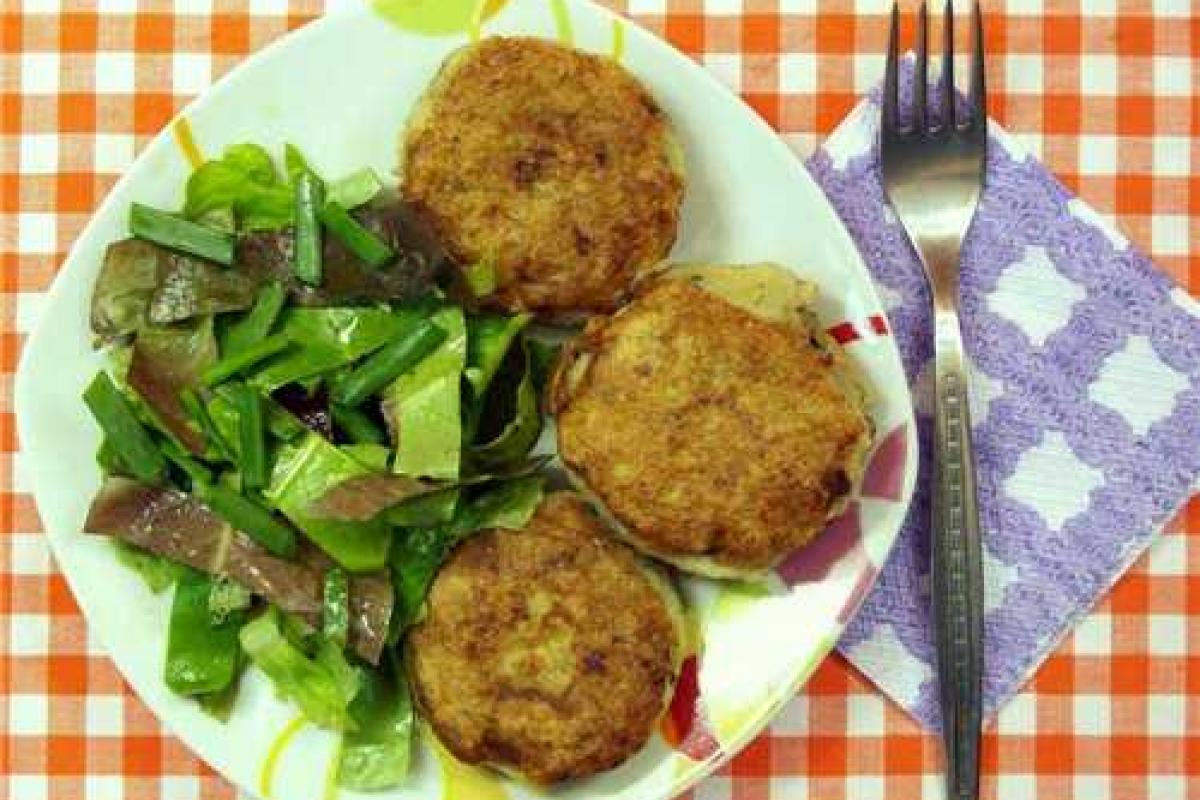 Картофельные котлеты с грибами