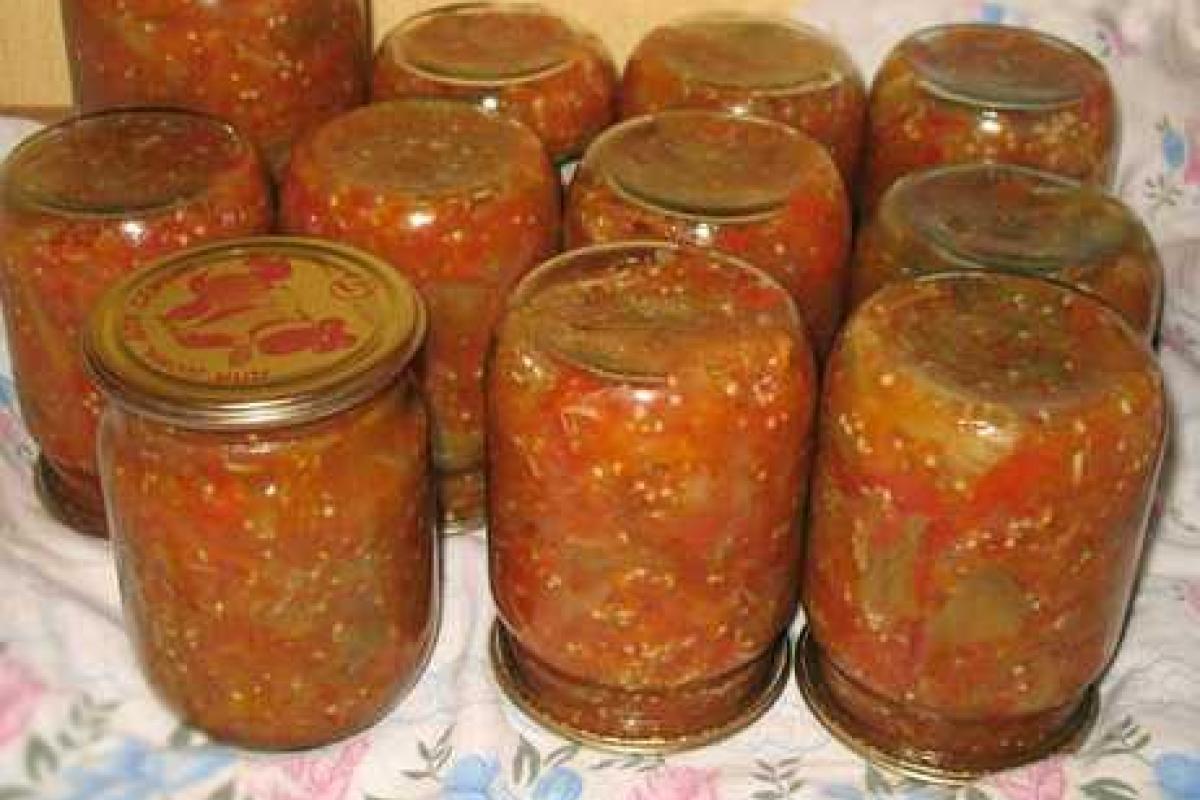 Салат из баклажанов на зиму Салат из баклажанов на зиму