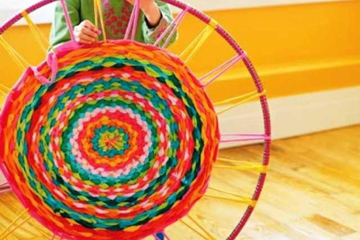 Коврик из старых футболок Коврик из старых футболок