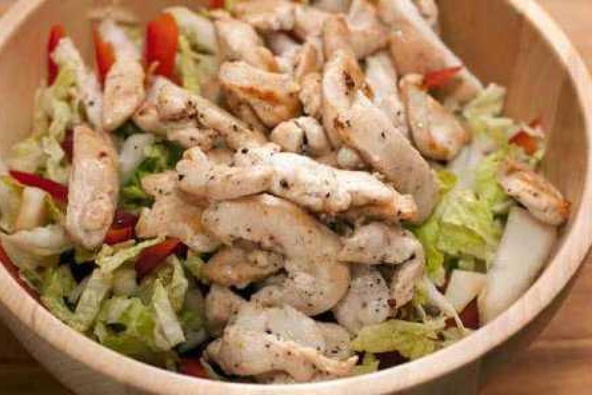 Салат с куриной грудинкой Салат с куриной грудинкой