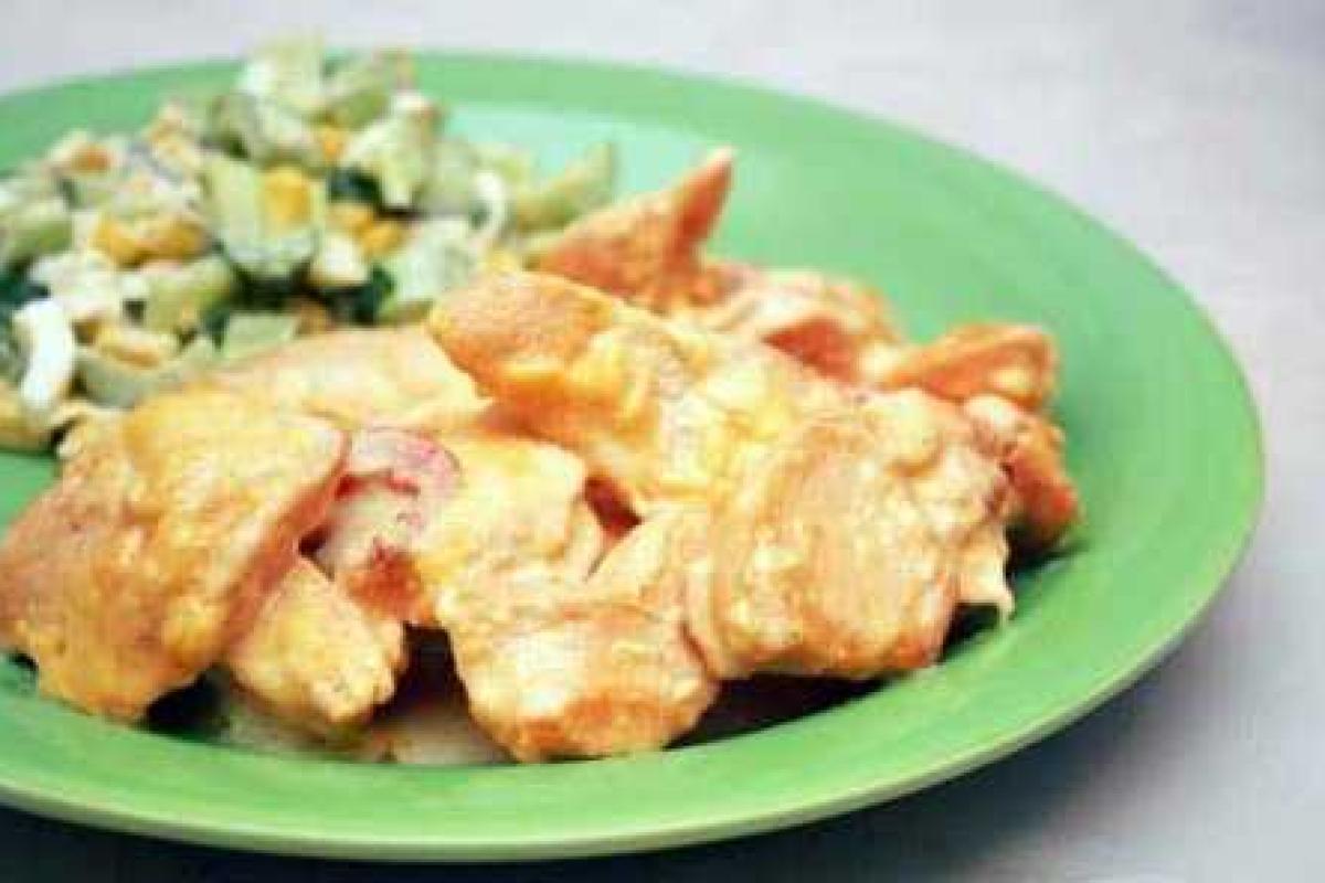 Куриные грудки в сливочном соусе Куриные грудки в сливочном соусе