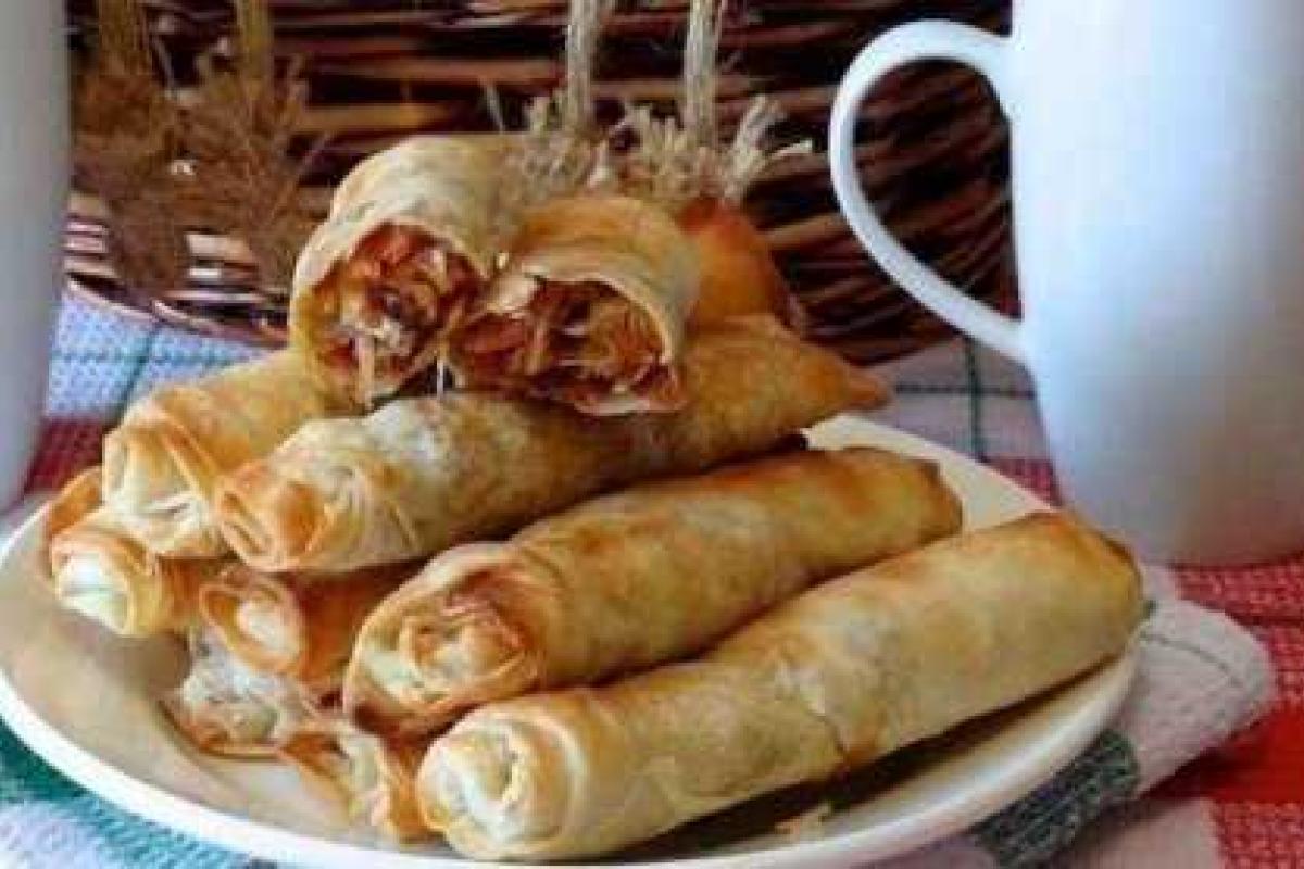 Пирожки из теста фило с капустой Пирожки из теста фило с капустой