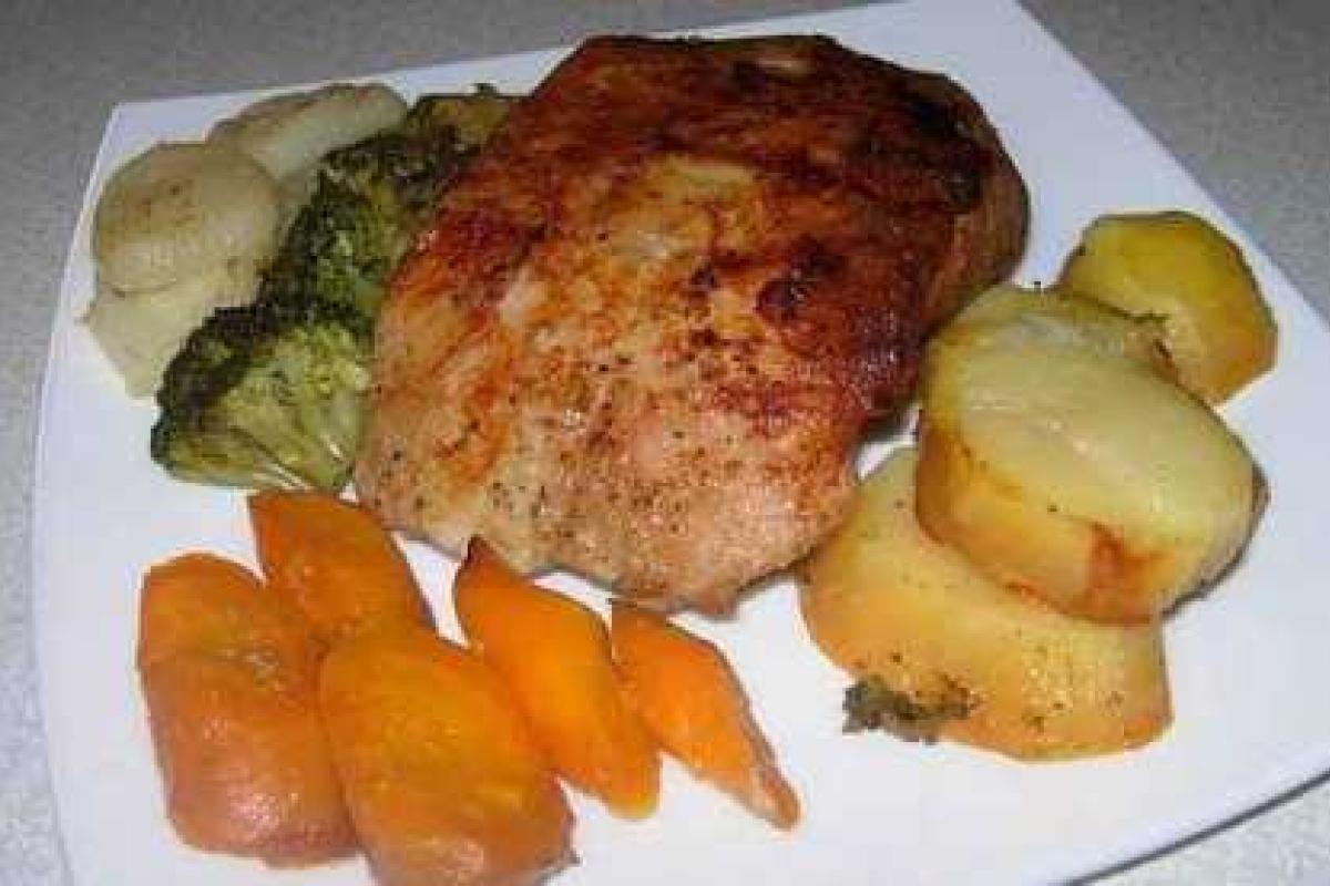 Свинина в горчице с овощами Свинина в горчице с овощами