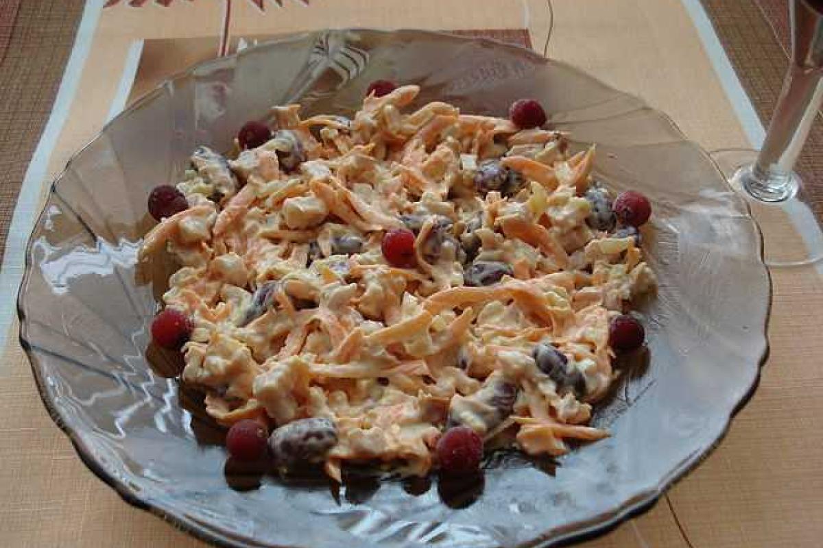 Салат с копченой курицей Салат с копченой курицей