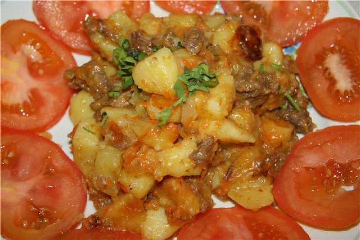 Картошка с тушенкой Картошка с тушенкой