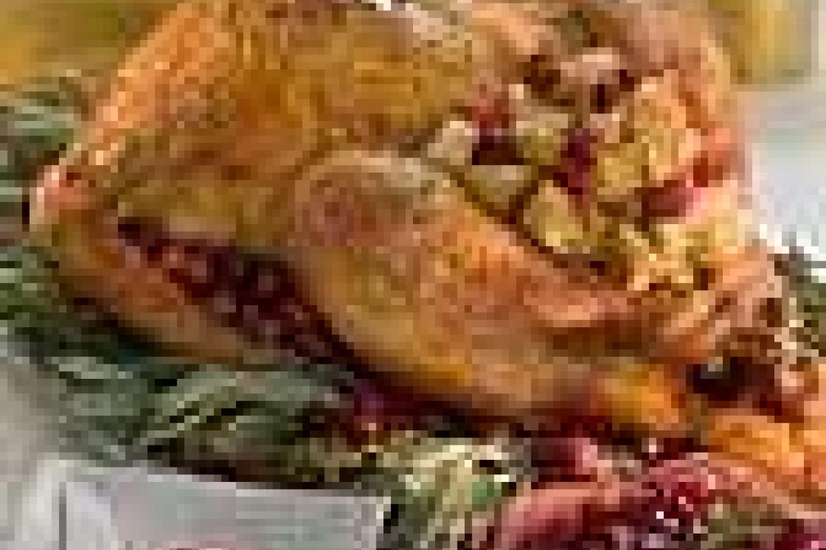 Курица, фаршированная клюквой Курица, фаршированная клюквой