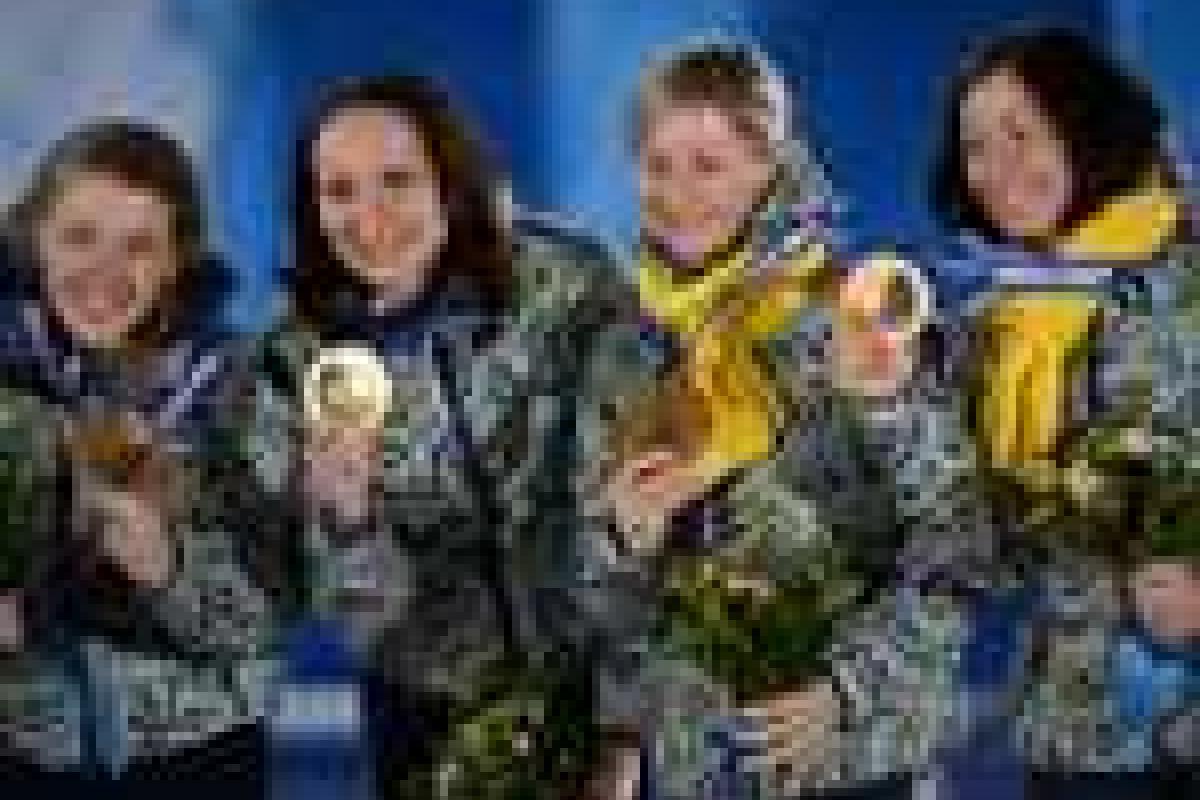 Украинские биатлонистки получили медали в Сочи