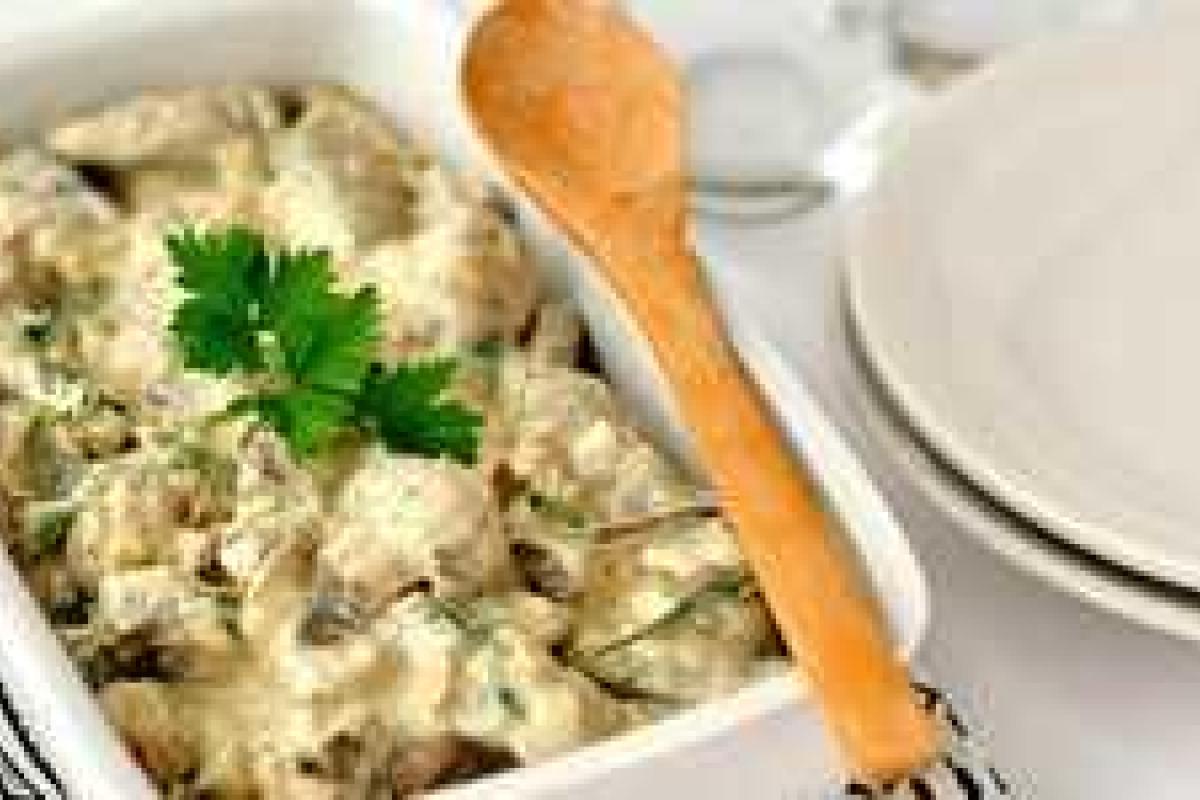 Печень тушеная с грибами Печень тушеная с грибами