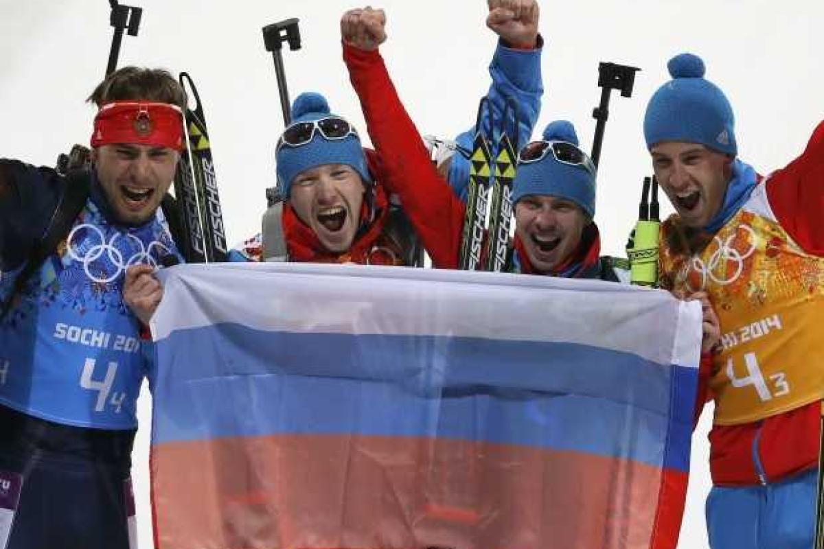 Сборная России вышла на первое место в общекомандном зачете Игр Сборная России вышла на первое место в общекомандном зачете Игр