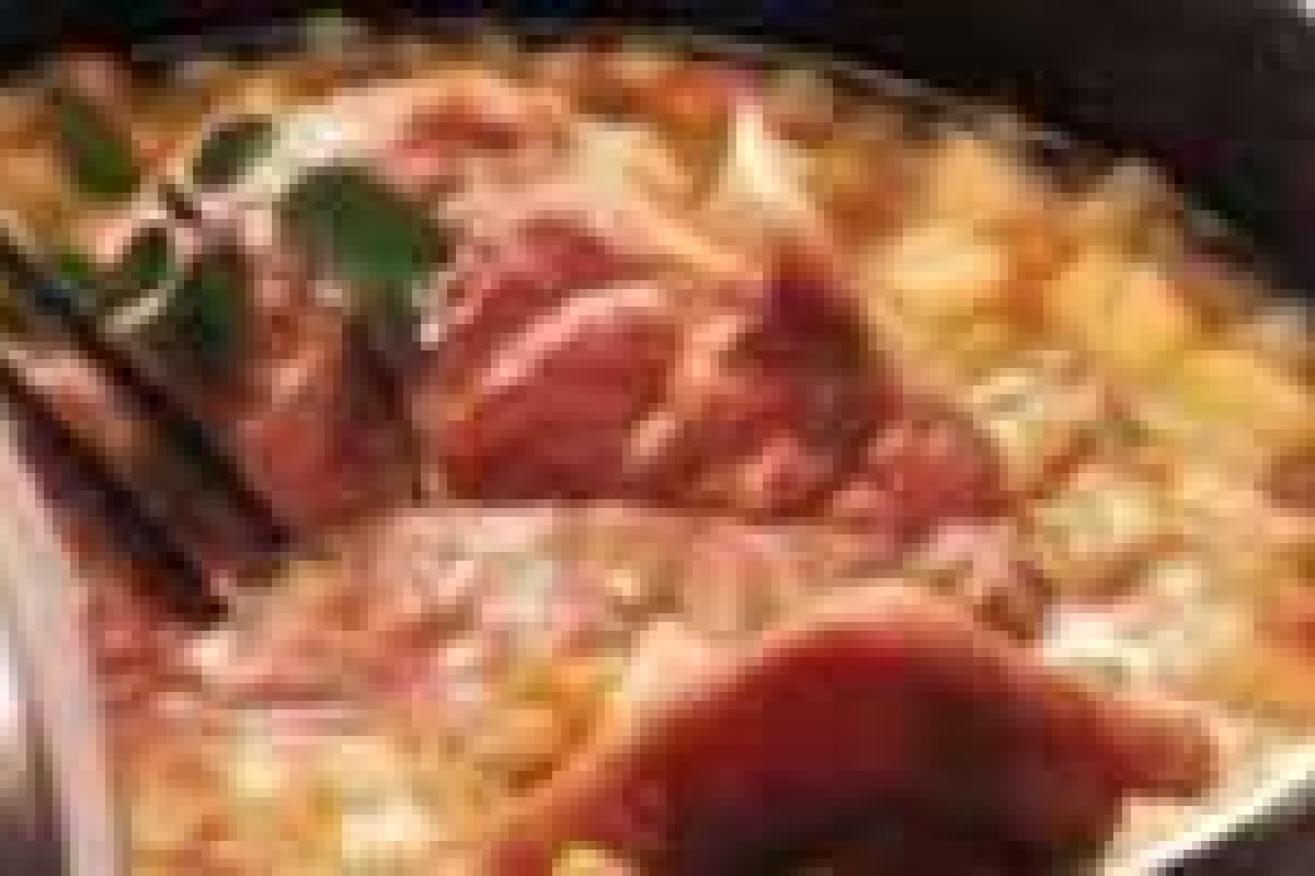 Гороховый суп с помидорами