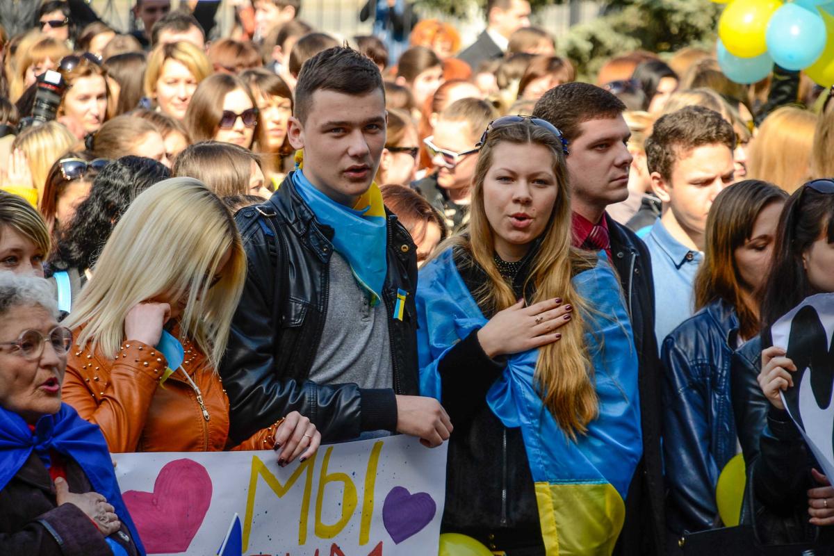 Луганские студенты выступили против раскола Украины