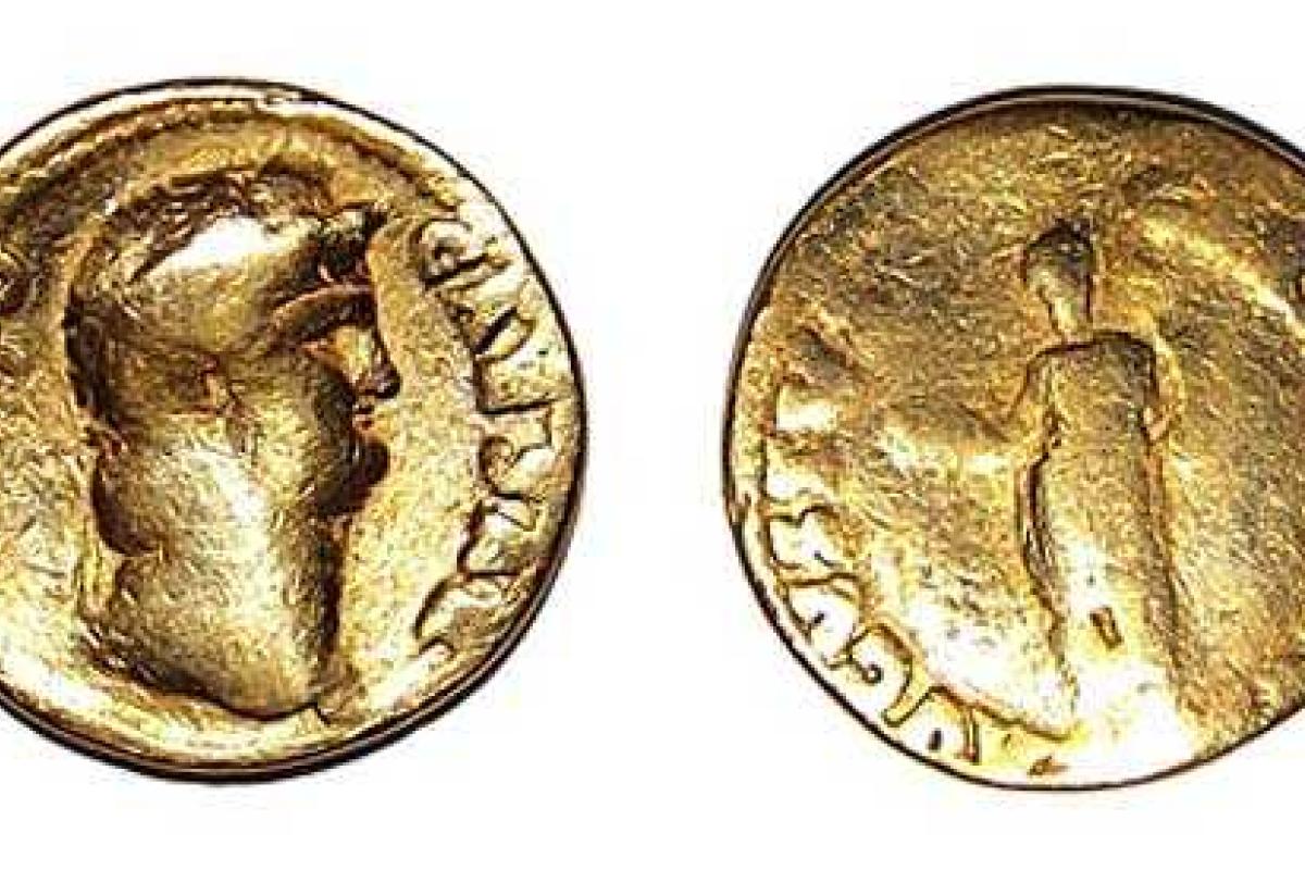 Французский археолог-волонтер нашел редкую римскую золотую монету Французский археолог-волонтер нашел редкую римскую золотую монету