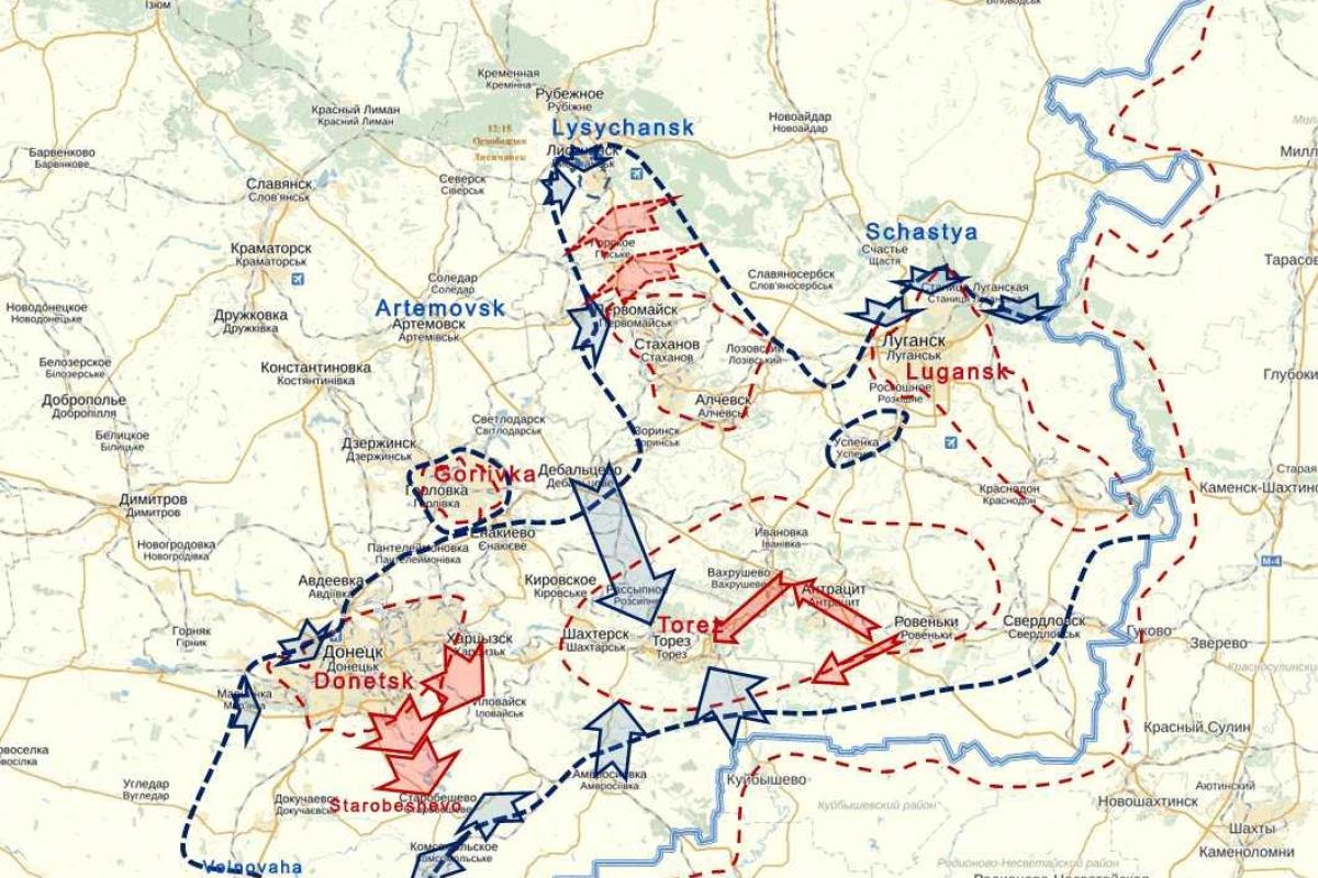 Оперативная обстановка по ходу АТО на востоке Украины Оперативная обстановка по ходу АТО на востоке Украины