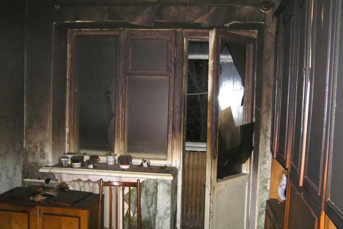 Во время пожара в Кременчуге обнаружено тело женщины