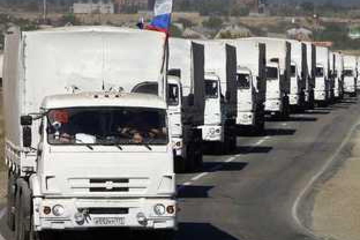 Восьмой "гумконвой" уже в Украине Восьмой "гумконвой" уже в Украине