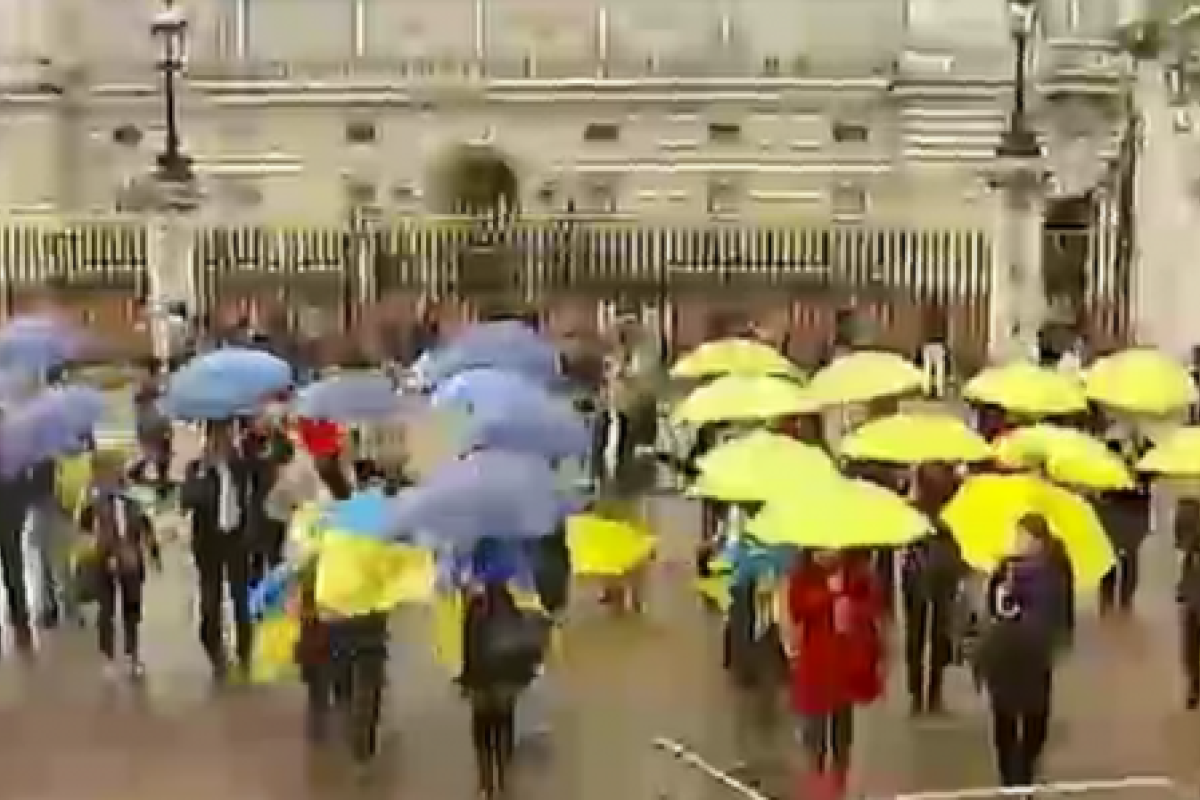 Украинцы в разных странах мира устроили флеш-моб в поддержку Украины