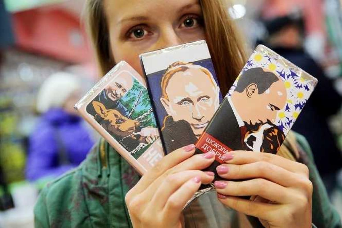 В России продают шоколад с изображением Путина