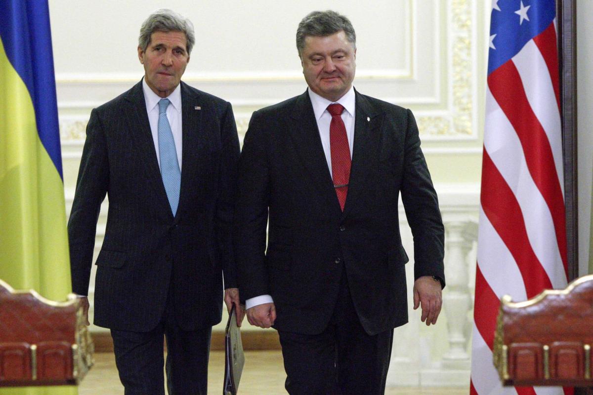 Главные тезисы совместного заявления Керри и Порошенко о Донбассе Главные тезисы совместного заявления Керри и Порошенко о Донбассе