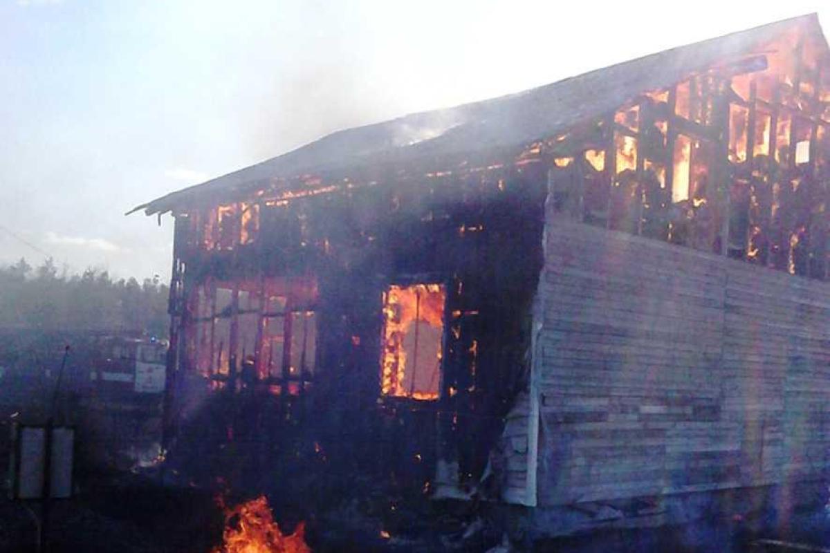 На Полтавщине сгорел жилой дом На Полтавщине сгорел жилой дом