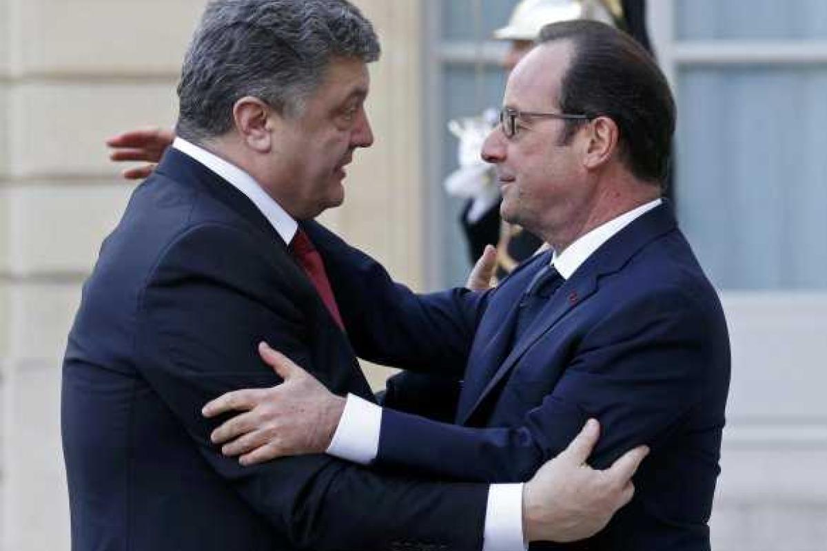 Олланд ожидает Порошенко на следующей неделе в Париже