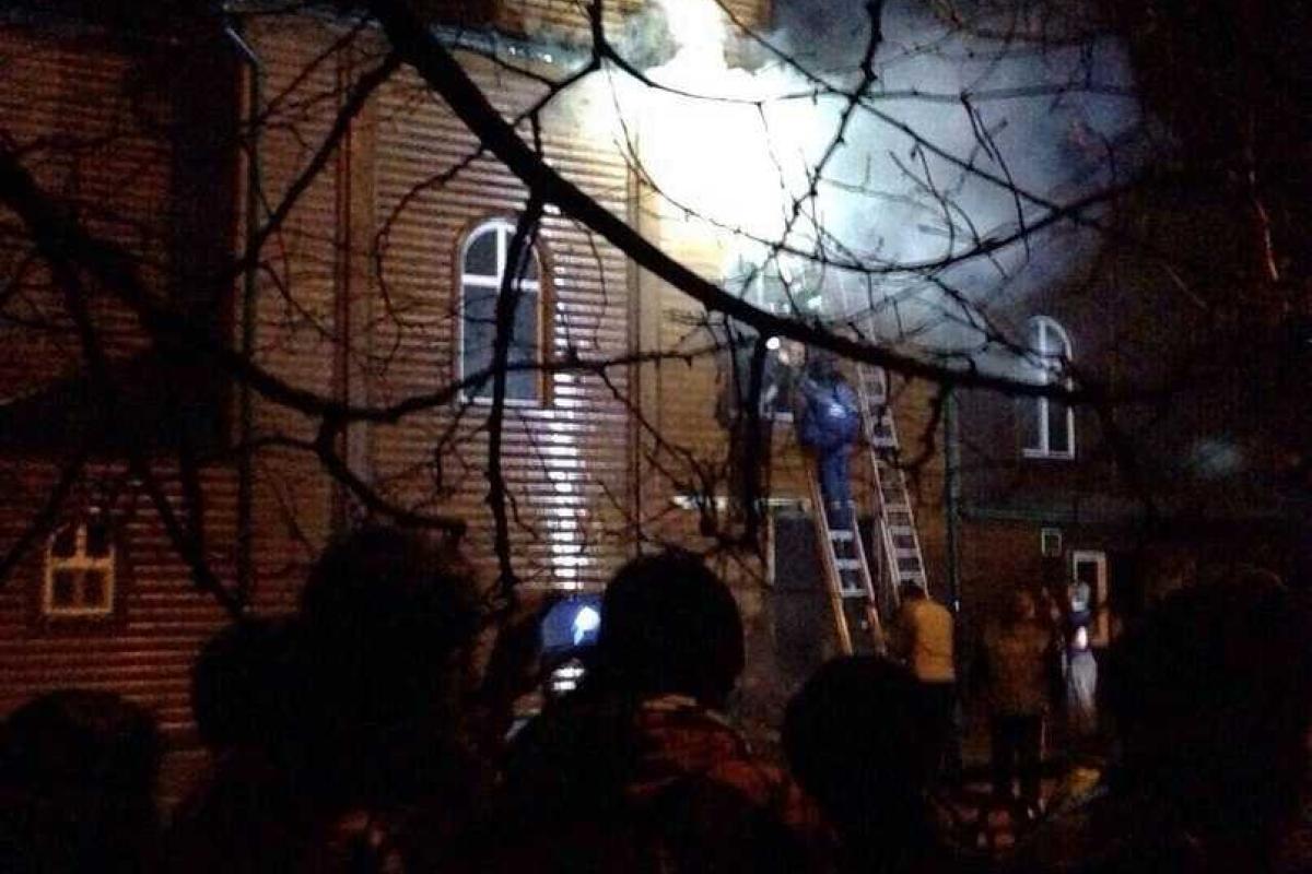 На Волыни спасатели ликвидировали пожар в Свято-Ильинском храме На Волыни спасатели ликвидировали пожар в Свято-Ильинском храме