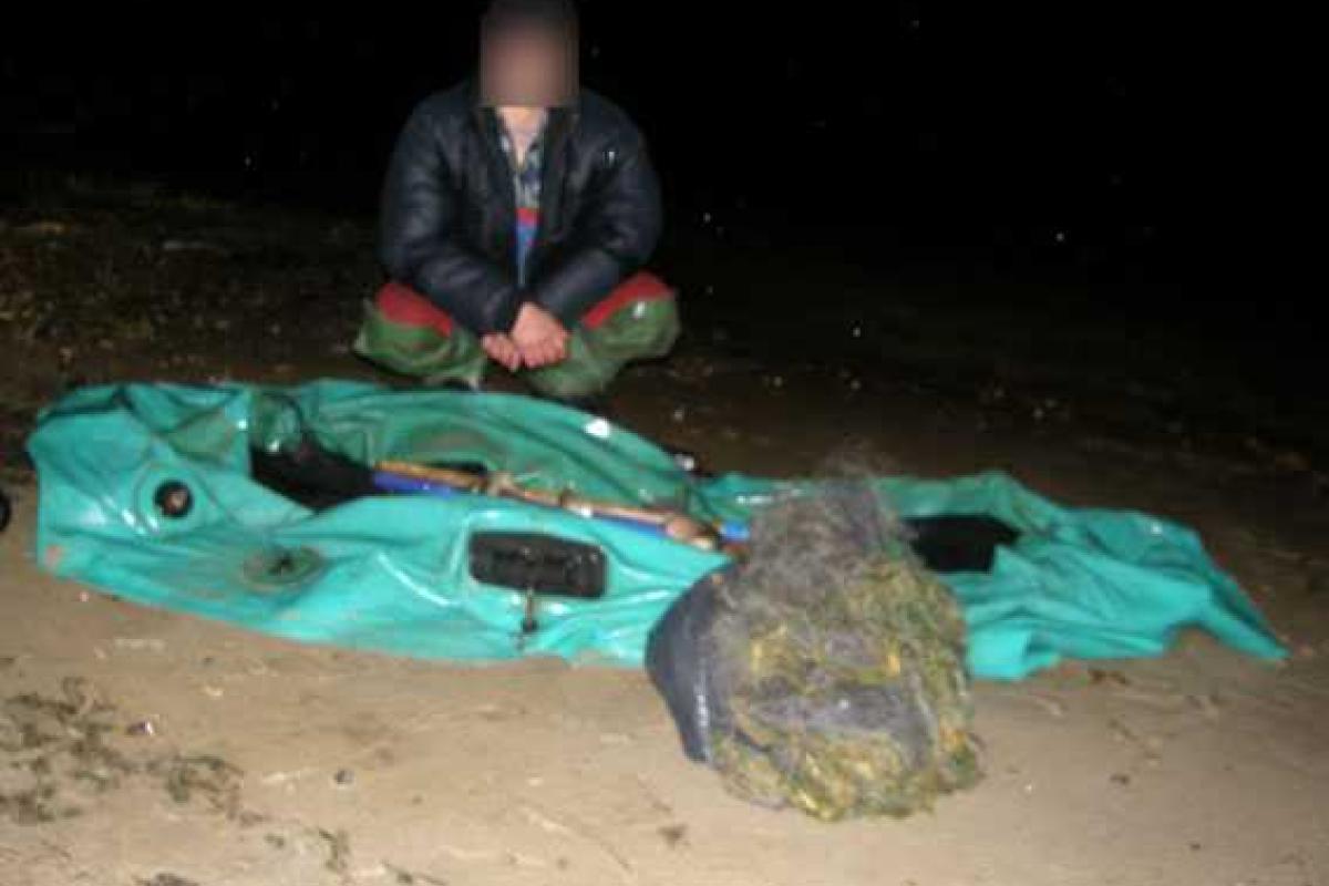 Любителя незаконной рыбной ловли задержали на Полтавщине