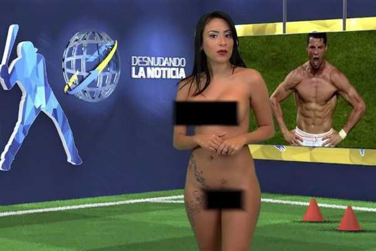 В Венесуэле телеведущая разделась в прямом эфире