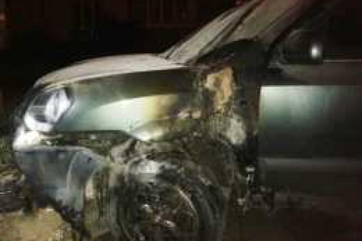 В Киеве Ликвидирован пожар в иномарке