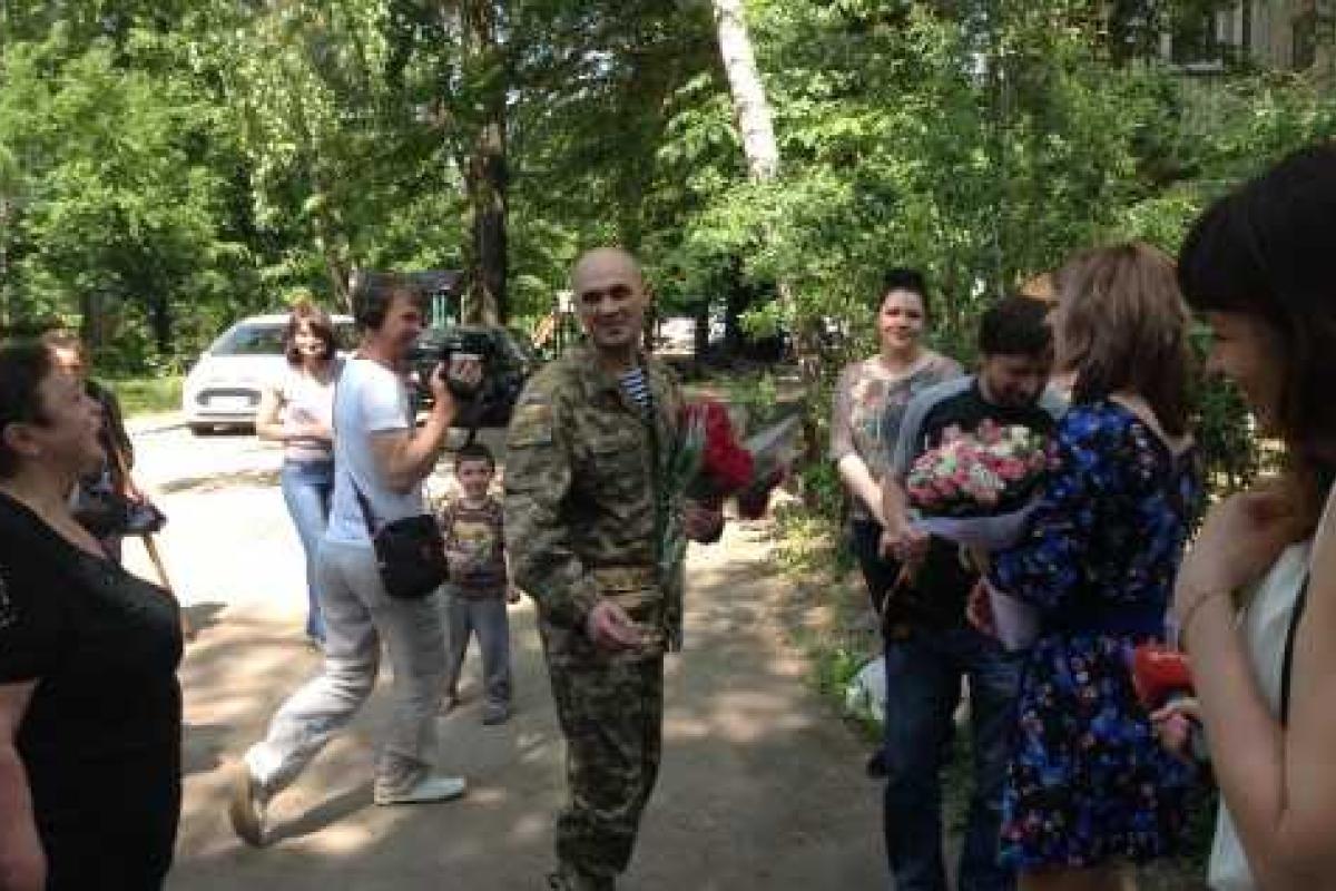 Житомир встречает своего героя Олега Кузьминых Житомир встречает своего героя Олега Кузьминых