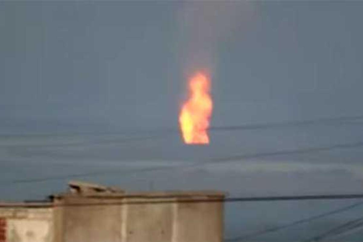 В Красногоровке горит газопровод В Красногоровке горит газопровод