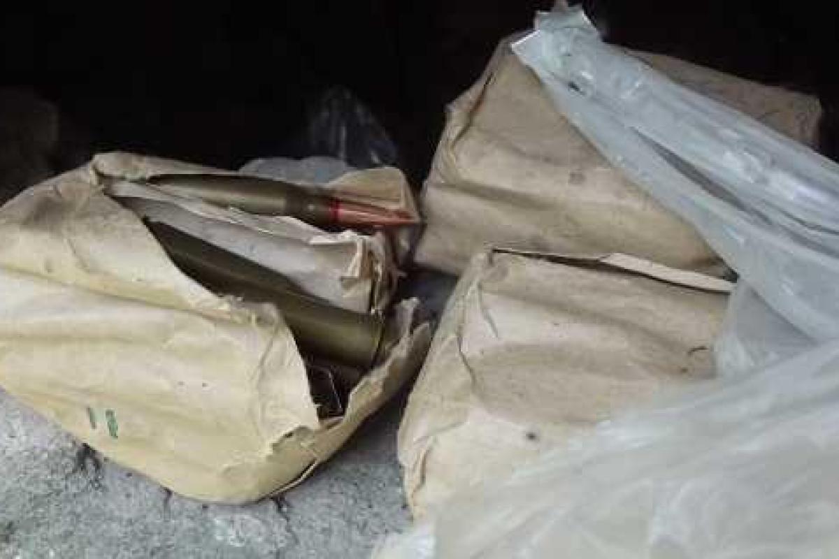 В Киеве найден тайник боеприпасов