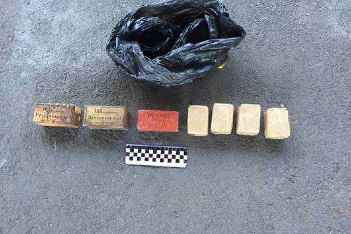 СБУ обнаружила тайник со взрывчаткой в Киеве СБУ обнаружила тайник со взрывчаткой в Киеве