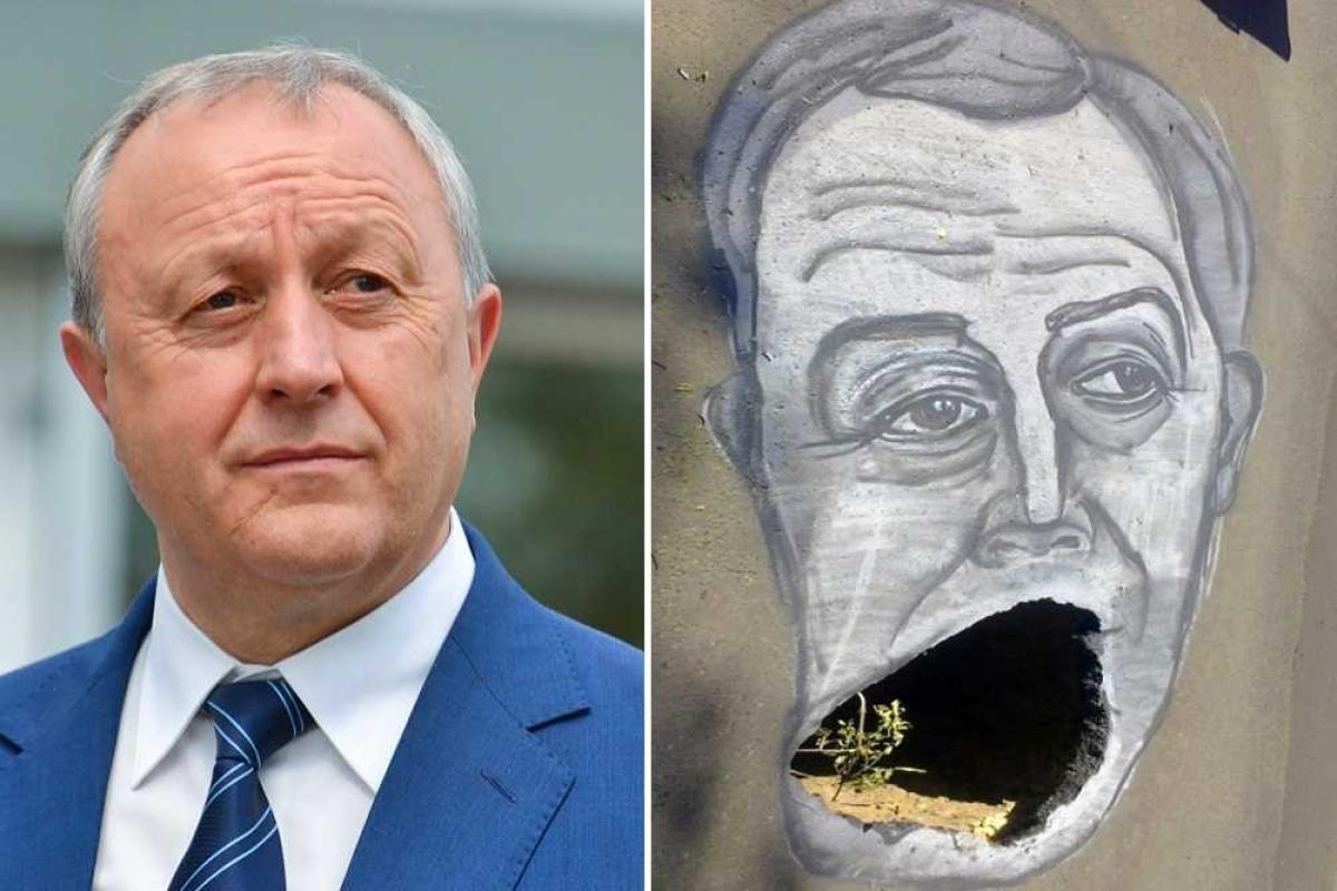 В Саратове полиция задержала автора портрета губернатора с ямой вместо рта