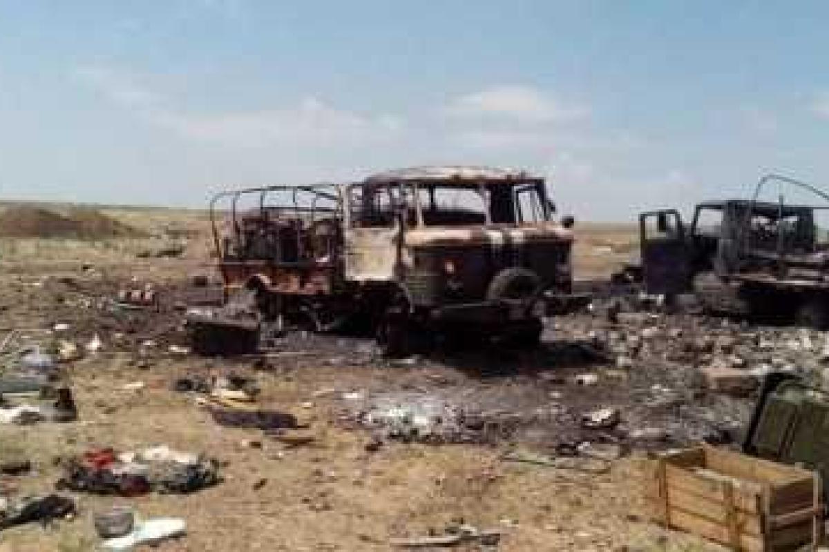 Годовщина трагедии под Зеленопольем: Огонь «Градов» боевиков сжег дотла лагерь с военными Годовщина трагедии под Зеленопольем: Огонь «Градов» боевиков сжег дотла лагерь с военными