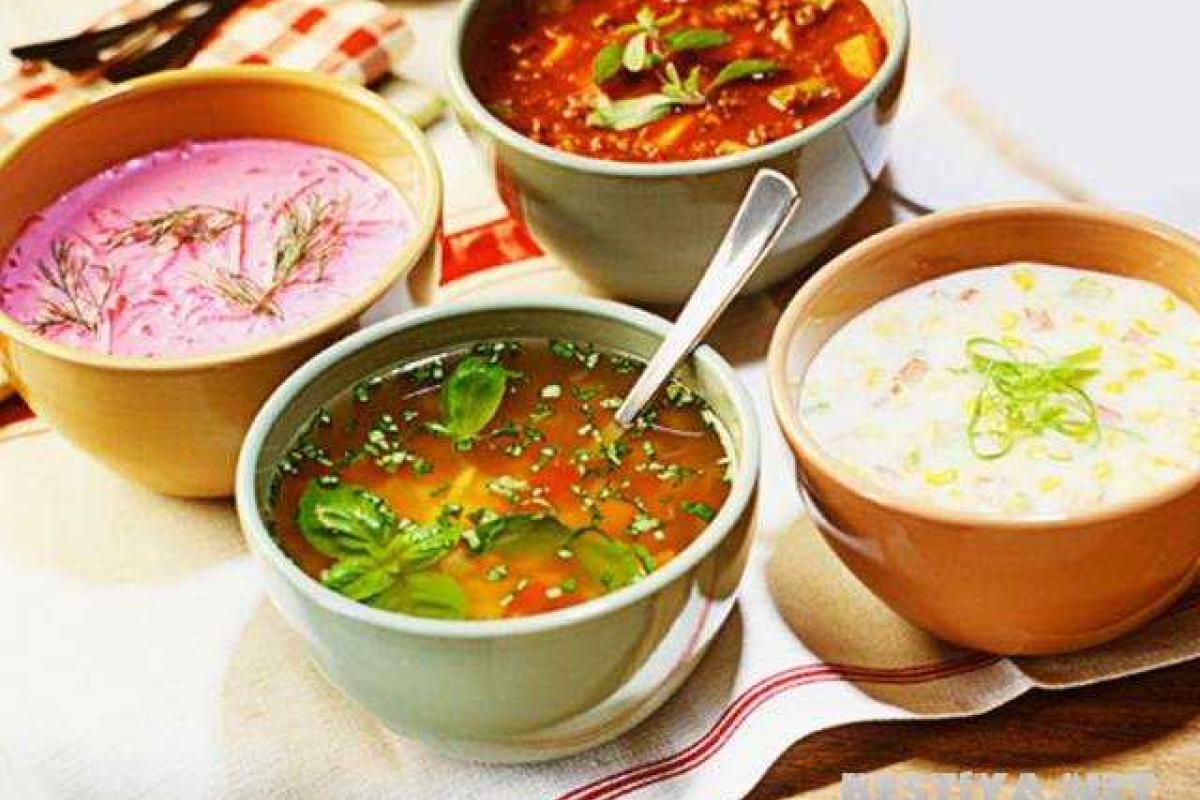 4 Самых популярных летних супа