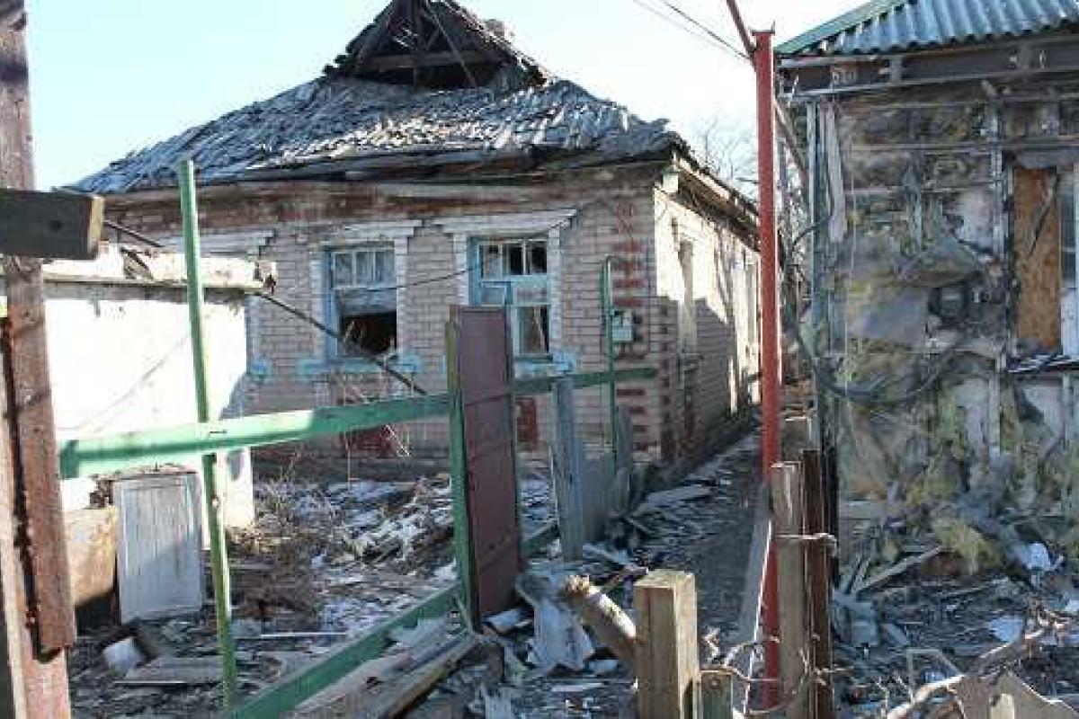 Беспилотник заснял разрушенную Горловку