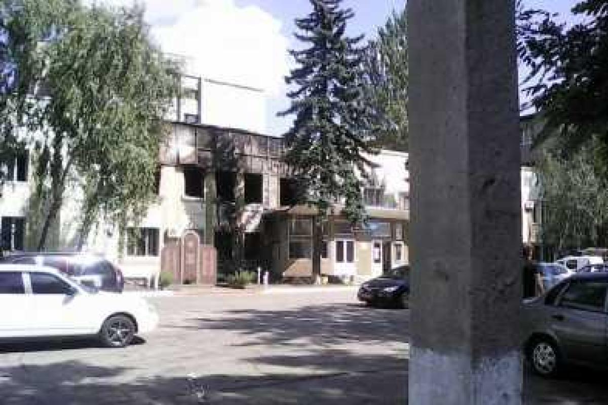 В Макеевке подожгли горотдел МВД «ДНР»