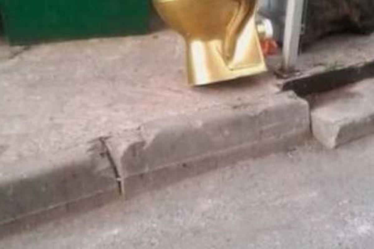 Янукович "спалился": на мусорнике в Ростове был замечен золотой унитаз