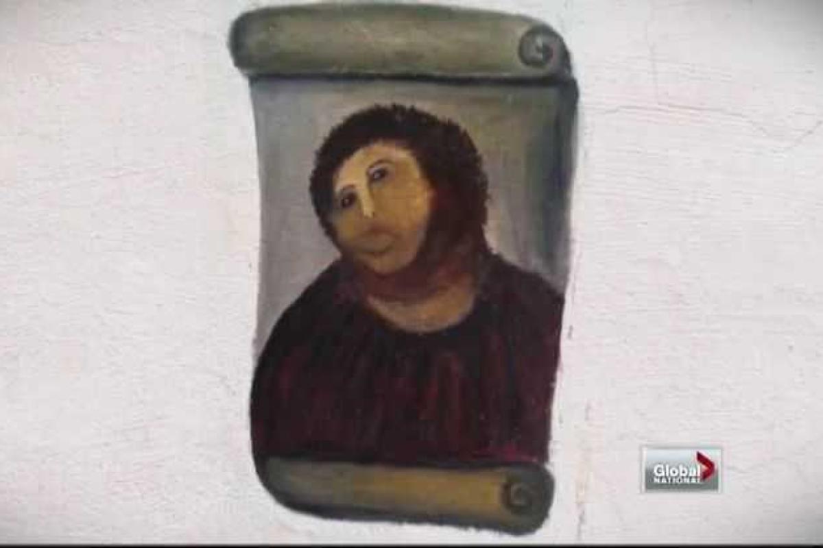 Превратившая фреску Иисуса в посмешище испанка получила половину прибыли от репродукций Превратившая фреску Иисуса в посмешище испанка получила половину прибыли от репродукций