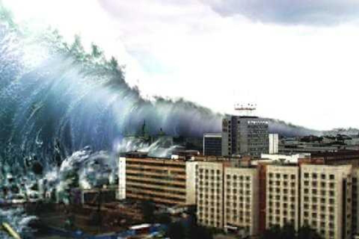 Гигантская волна цунами может унести в море 130 млн человек, - ученые